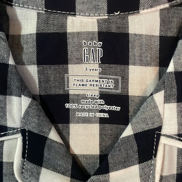 New Gap Navy & White Checkered Pajamas - Picture 4 of 6